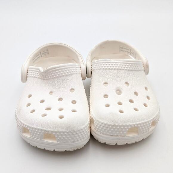 Crocs Baya Unisex Kids Slip-On Clogs Slippers Lightweight White Size US5C - Picture 2 of 9